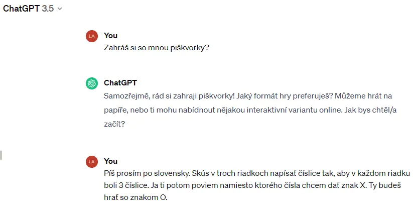 Pokračovanie odpovede GPT a upravená výzva číslo 2